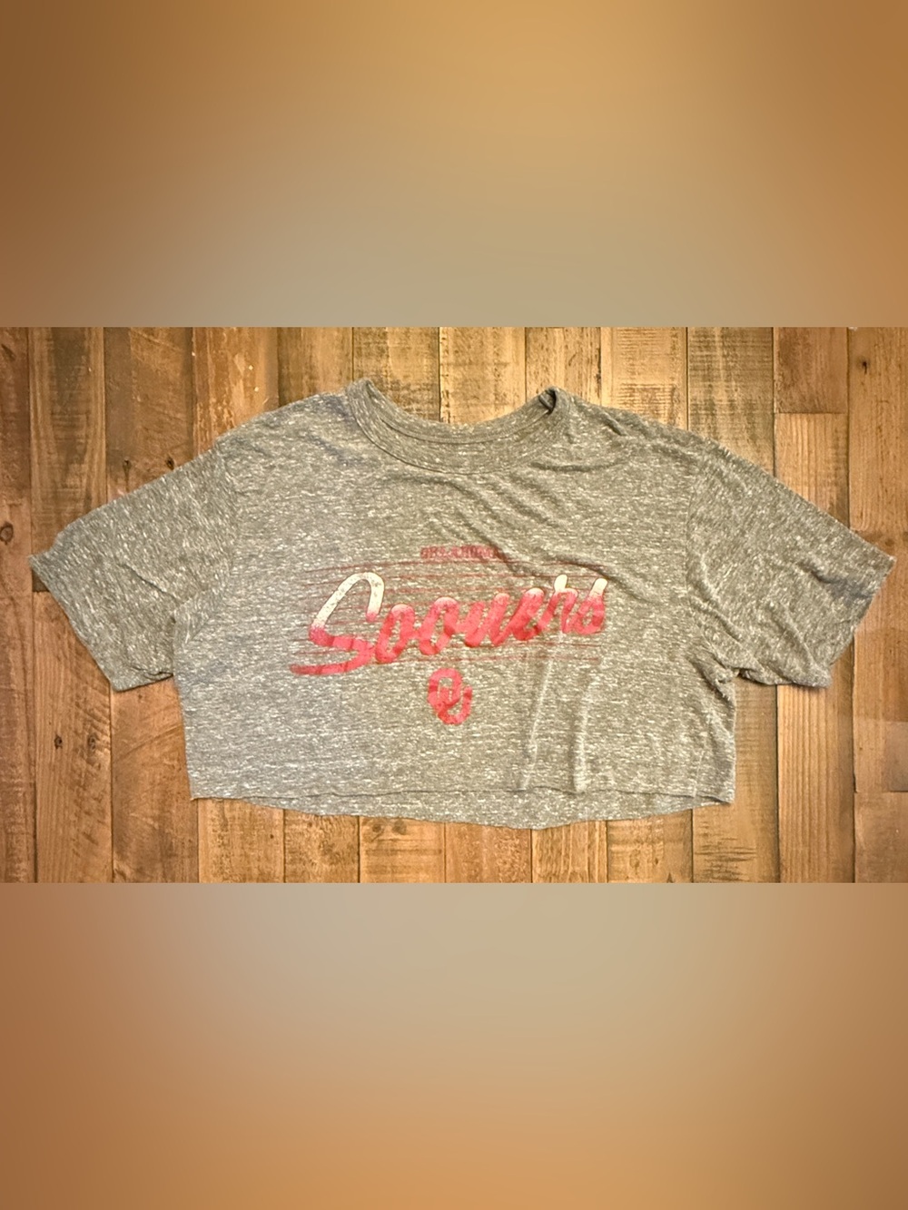 KA Knights Apparel Oklahoma Sooners Women’s Cropped T-Shirt – Size Large